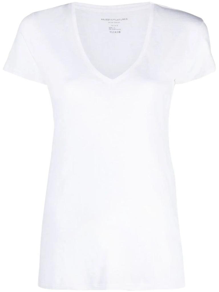 MAJESTIC FILATURES Majestic Filatures V-Neck Short Sleeve T-Shirt
