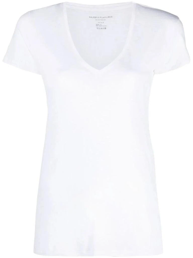 MAJESTIC FILATURES Majestic Filatures V-Neck Short Sleeve T-Shirt 1
