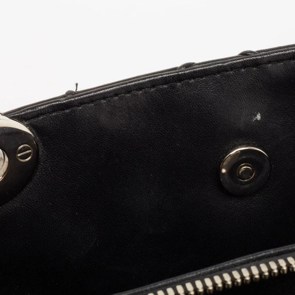 Dior Dior Black Macrocannage Leather Soft Chain Tote 11