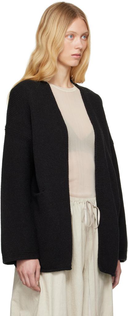 LAUREN MANOOGIAN Black Open Cardigan
