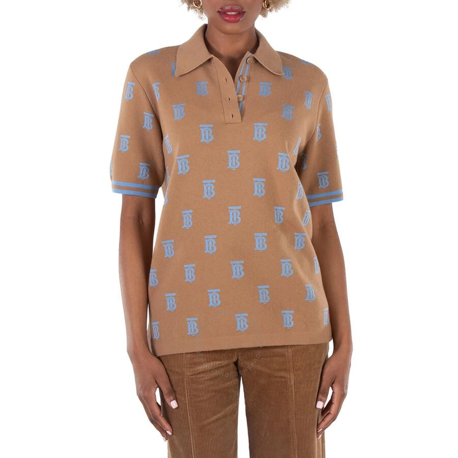 Burberry Shyla Monogram Knitted Polo Shirt 1