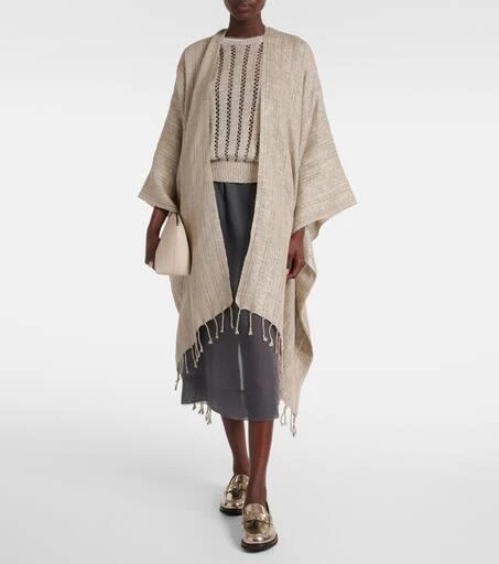 Brunello Cucinelli Small leather clutch 5