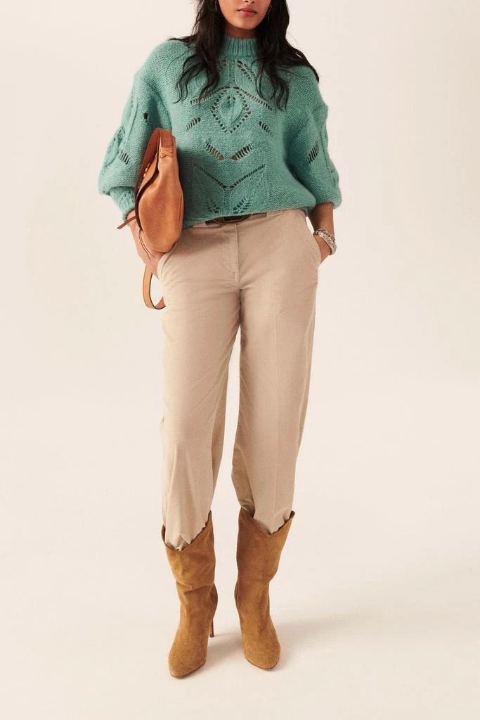 ba&sh Pull Scoot - Vert - Femme 1