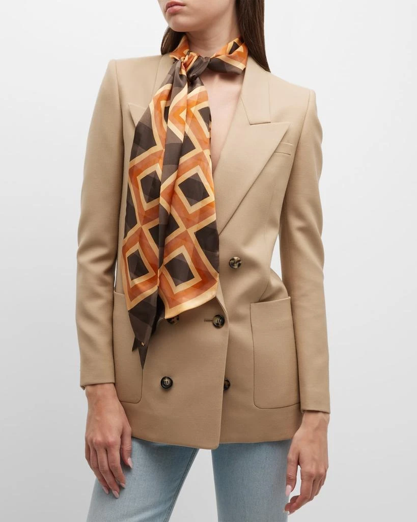 Shop Lavalliere Silk Twill Skinny Scarf on Sale at BeyondStyle