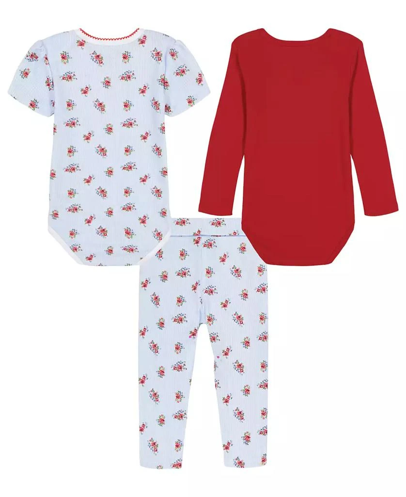 Tommy Hilfiger Baby Girls
 Bodysuits and Leggings, 3-Piece Set 2