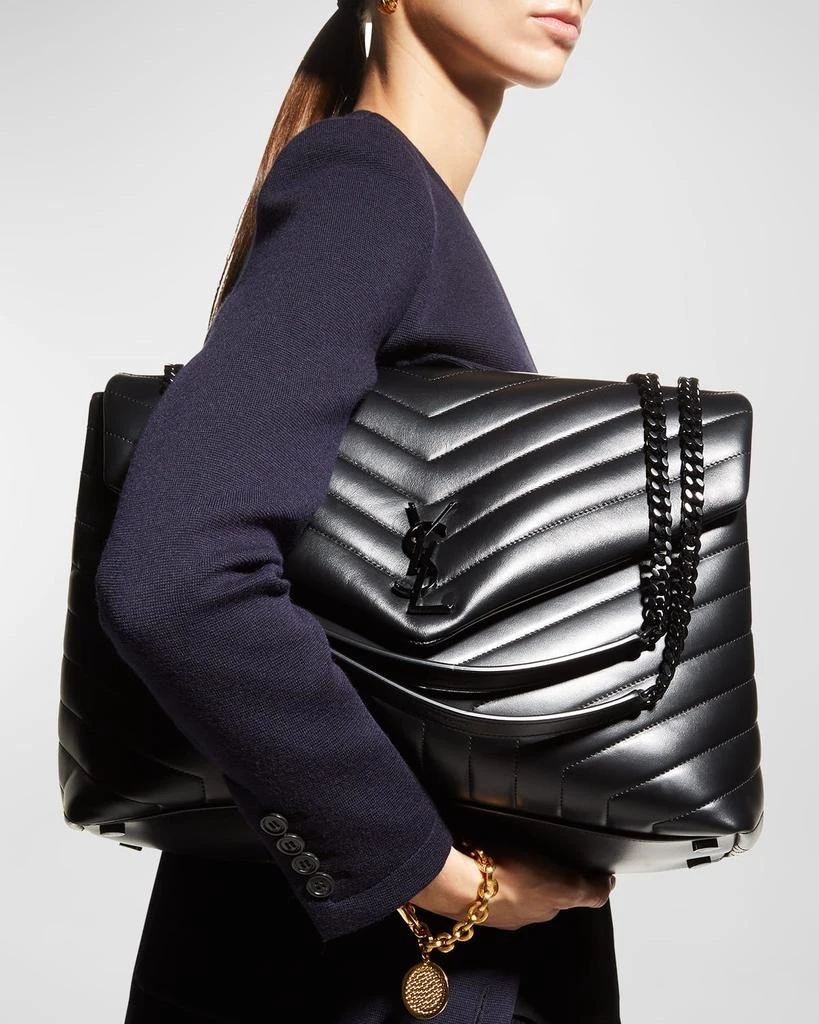 Yves Saint Laurent Loulou Large YSL Shoulder Bag in Quilted Leather 3