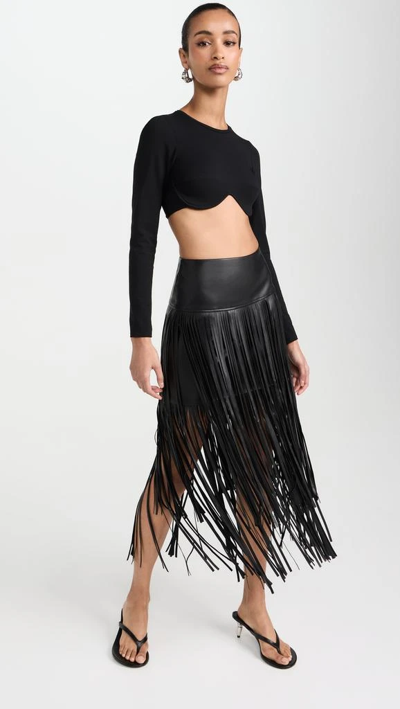 LAGENCE Karolina Fringe Skirt 4