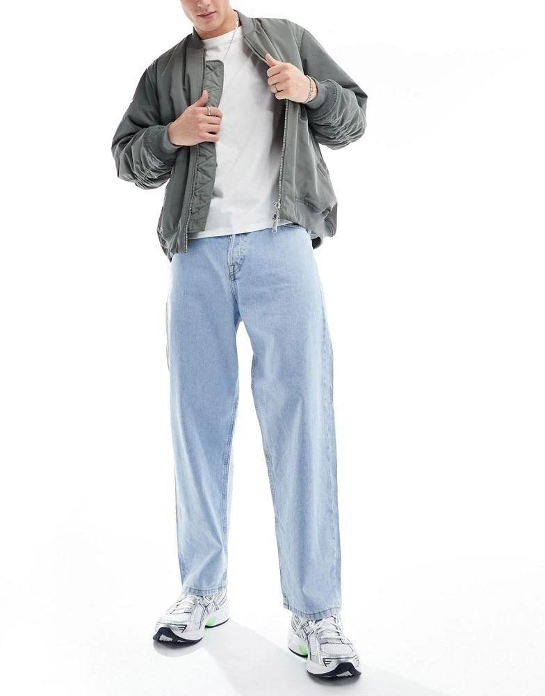 Jack & Jones Jack & Jones Alex baggy jeans in light blue 1