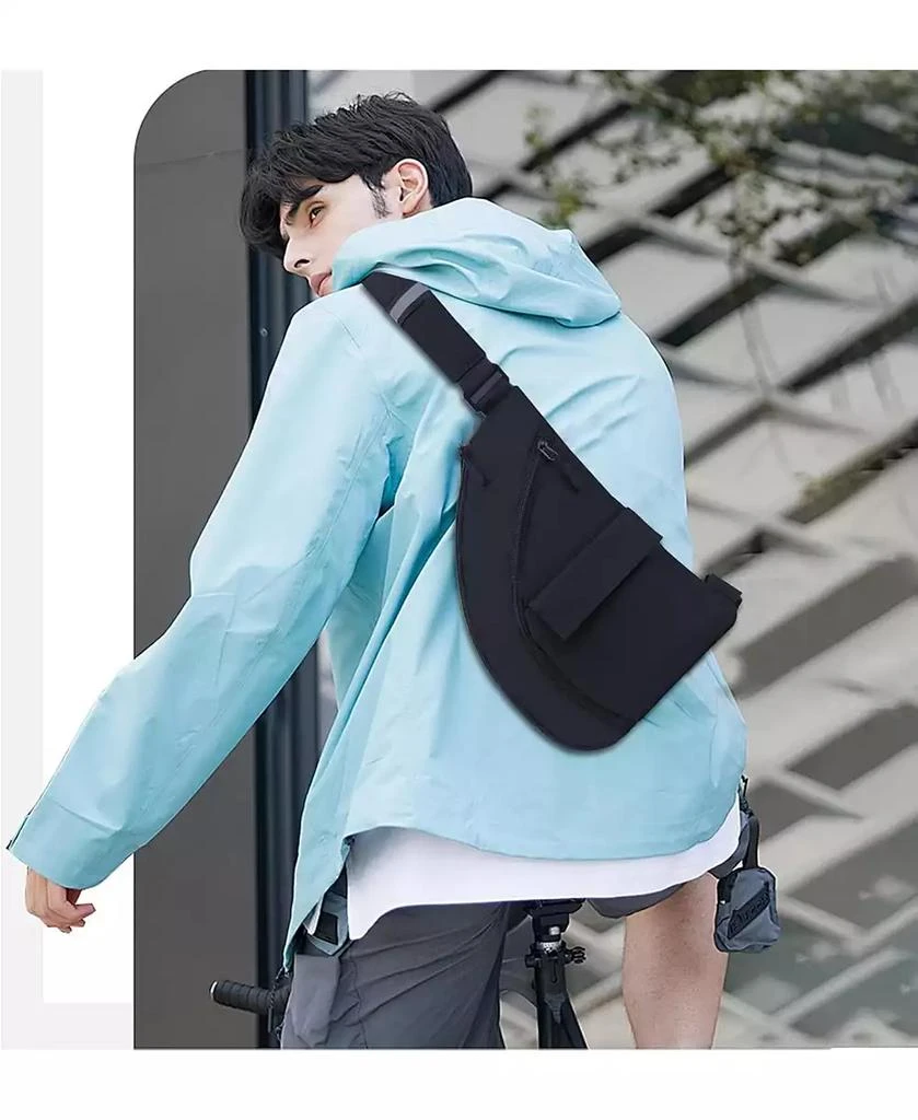 Urbanmax Anti Theft Travel Bag, Crossbody Bags Chest Sling Bag Purses for Women Men Black Right 6