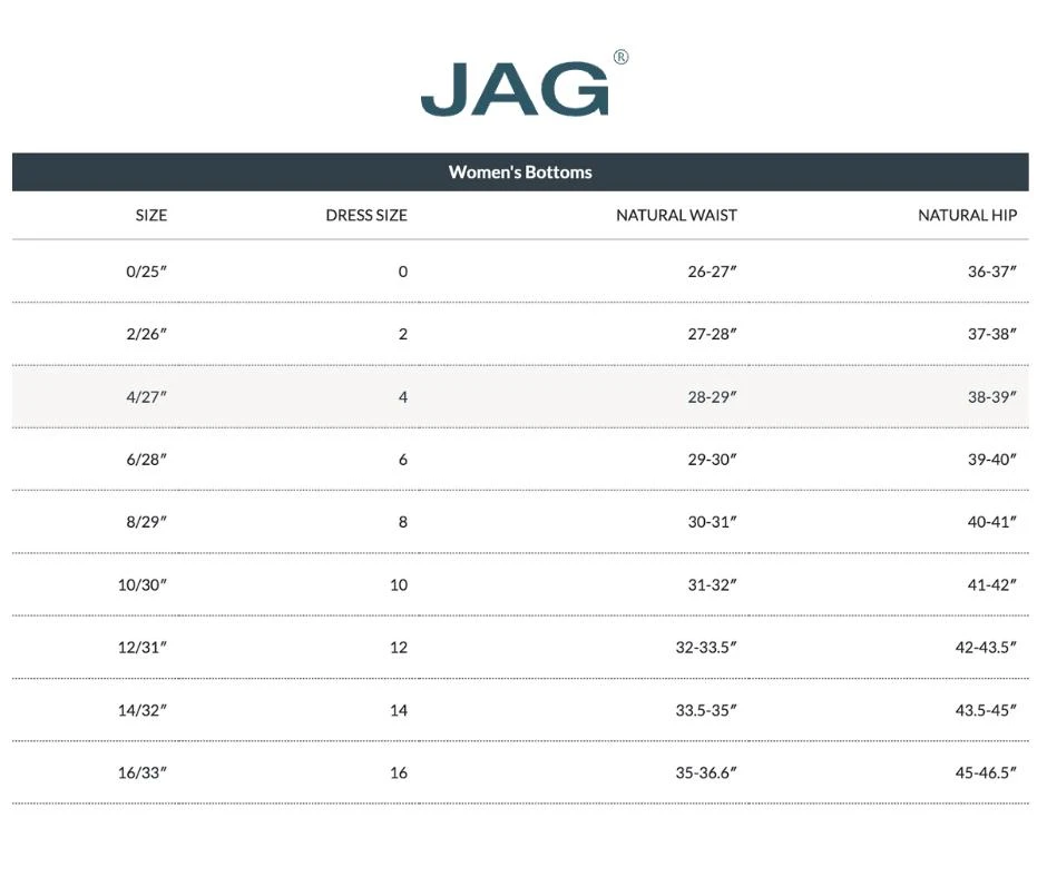 JAG Ruby Mid Rise Straight Leg Jeans In Night Breeze 5