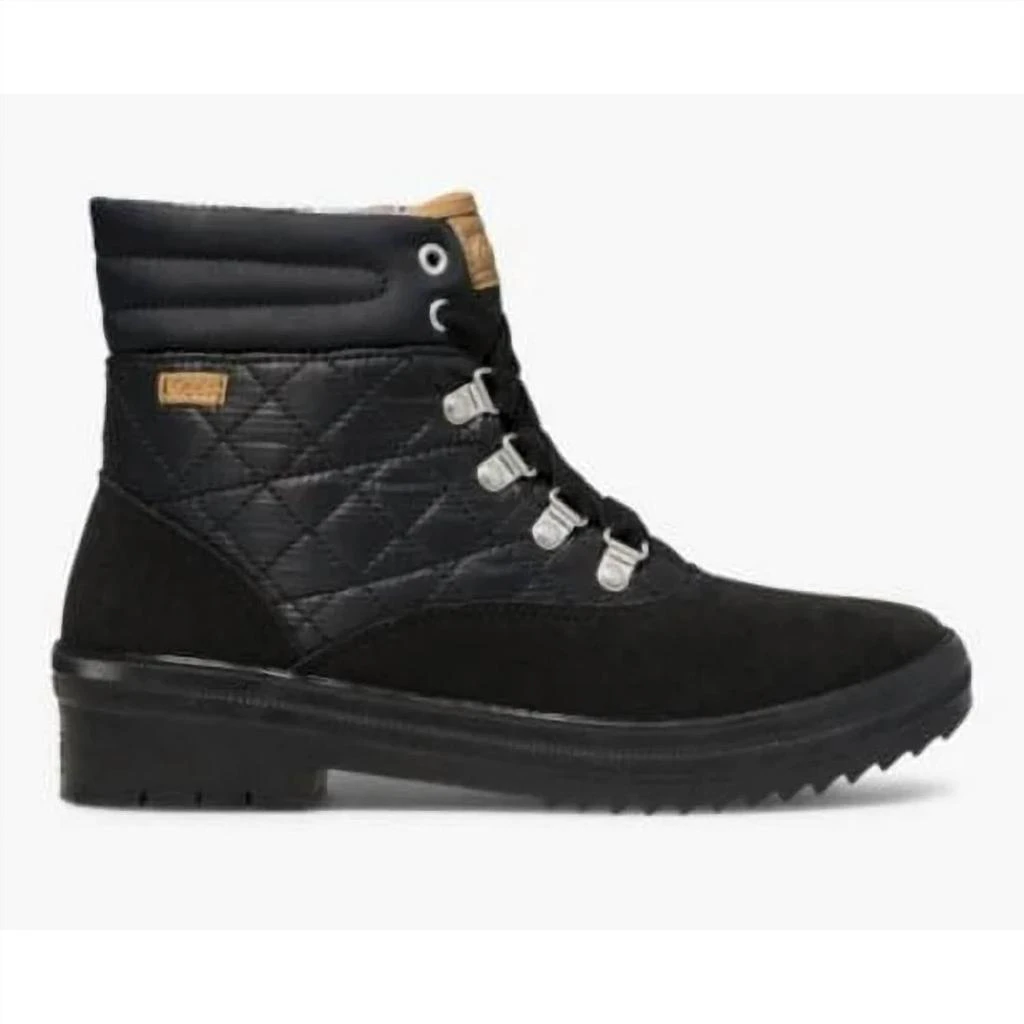 Keds Camp Boot Water-Resistant Boot In Suede/ Nylon Black 1