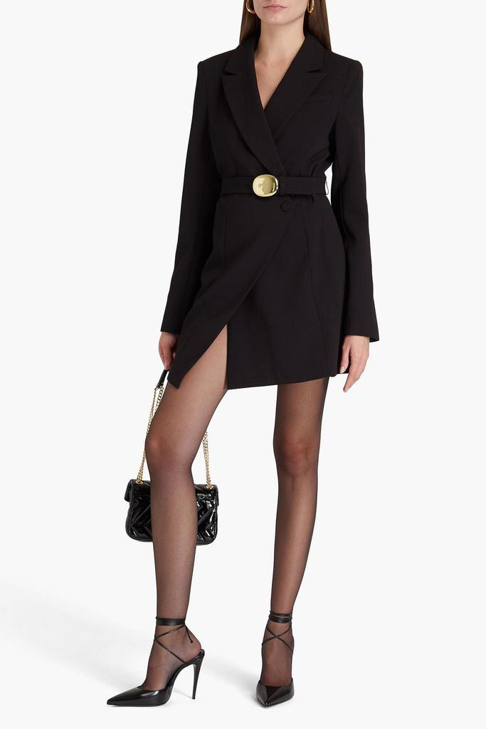 NICHOLAS Belted crepe mini dress