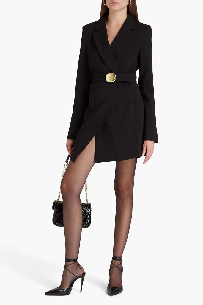 NICHOLAS Belted crepe mini dress 2