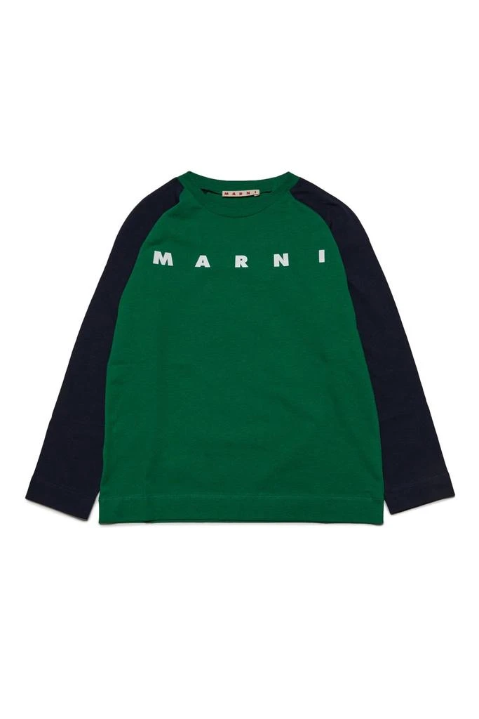 Marni Kids Marni Kids Logo Printed Crewneck T-Shirt 1
