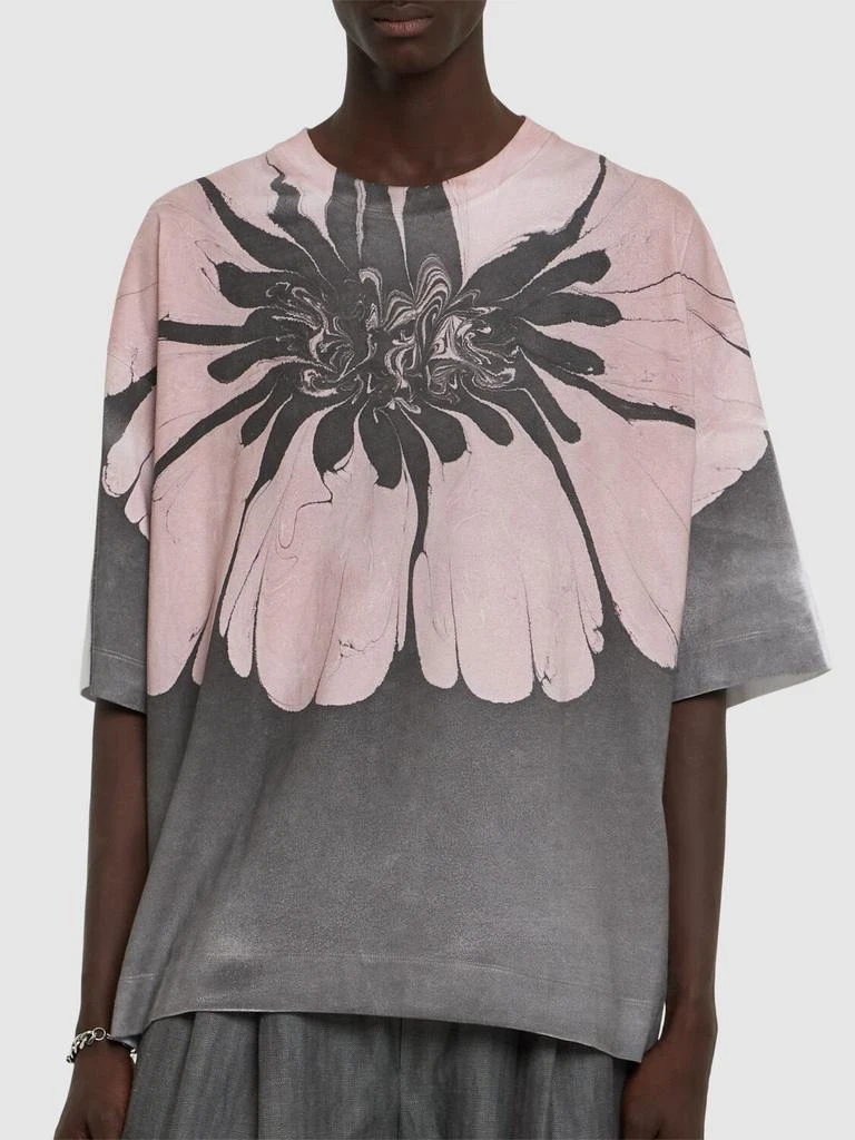 DRIES VAN NOTEN Hen Printed Cotton T-shirt 2