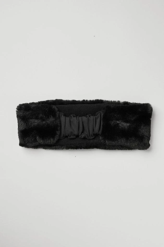 Alo Faux Fur Ear Warmers - Black 3