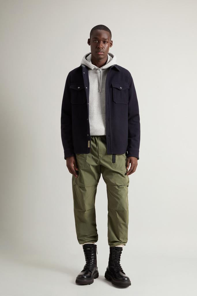 Woolrich Alaskan Overshirt in Wool Blend - Men - Green