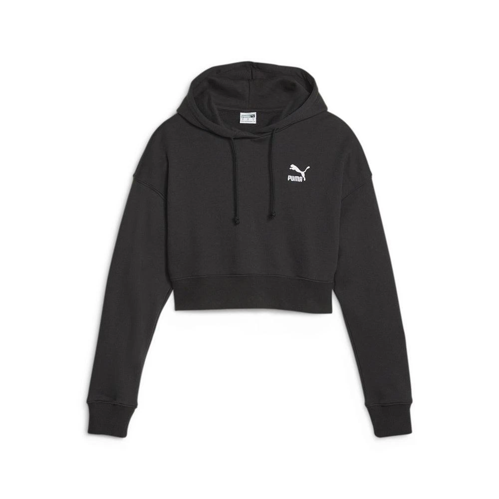 Puma Classics Cropped Drawstring Pullover Hoodie 1