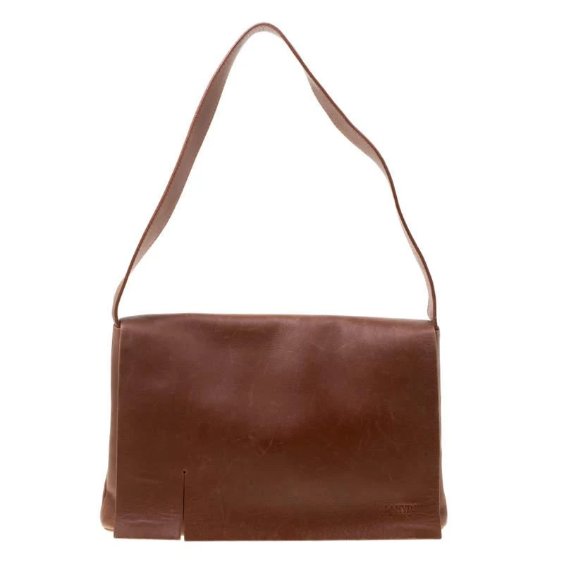 Lanvin Lanvin Brown Leather Shoulder Bag 1