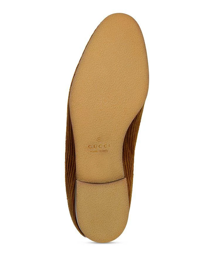 Gucci Men's Corduroy Horsebit Loafers 6