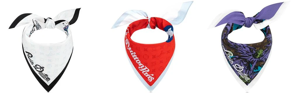 Louis Vuitton Set Of 3 Bandanas 4