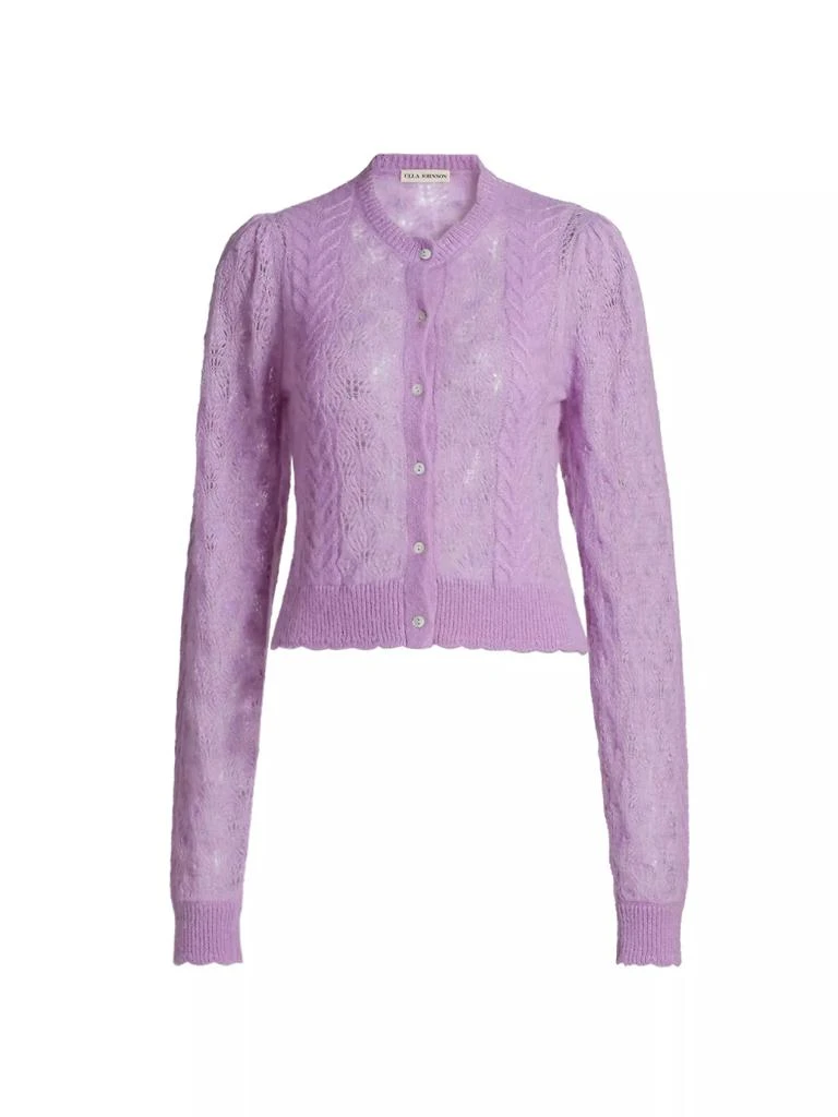 Ulla Johnson Haley Alpaca-Blend Pointelle Cardigan Women's