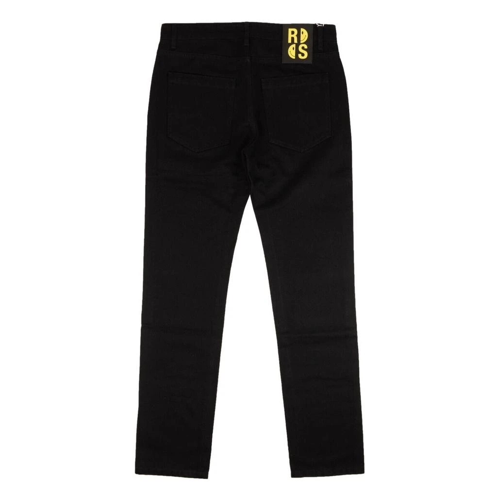 RAF SIMONS X Smiley Rear Logo Patch Jeans - Black 2