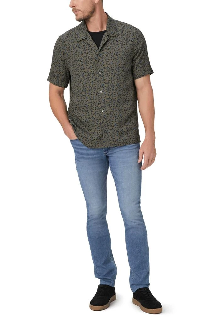 Paige Landon Leaf Print Camp Shirt 4