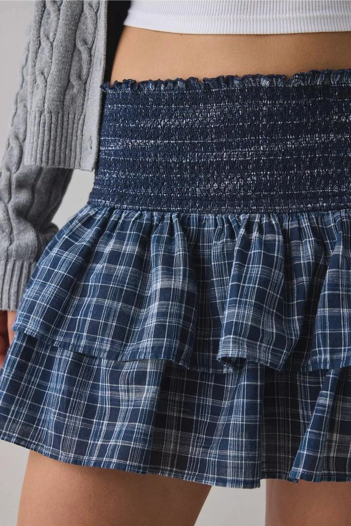 BDG BDG Monika Check Tiered Ruffle Mini Skirt 3