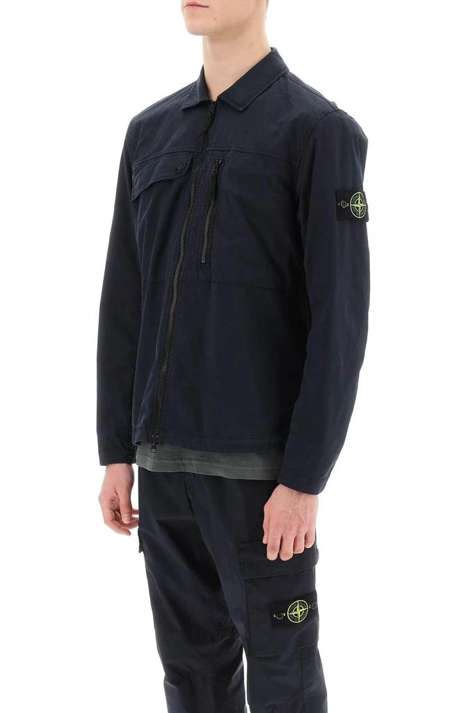 STONE ISLAND Supima Cotton Twill Stretch-TC overshirt 5