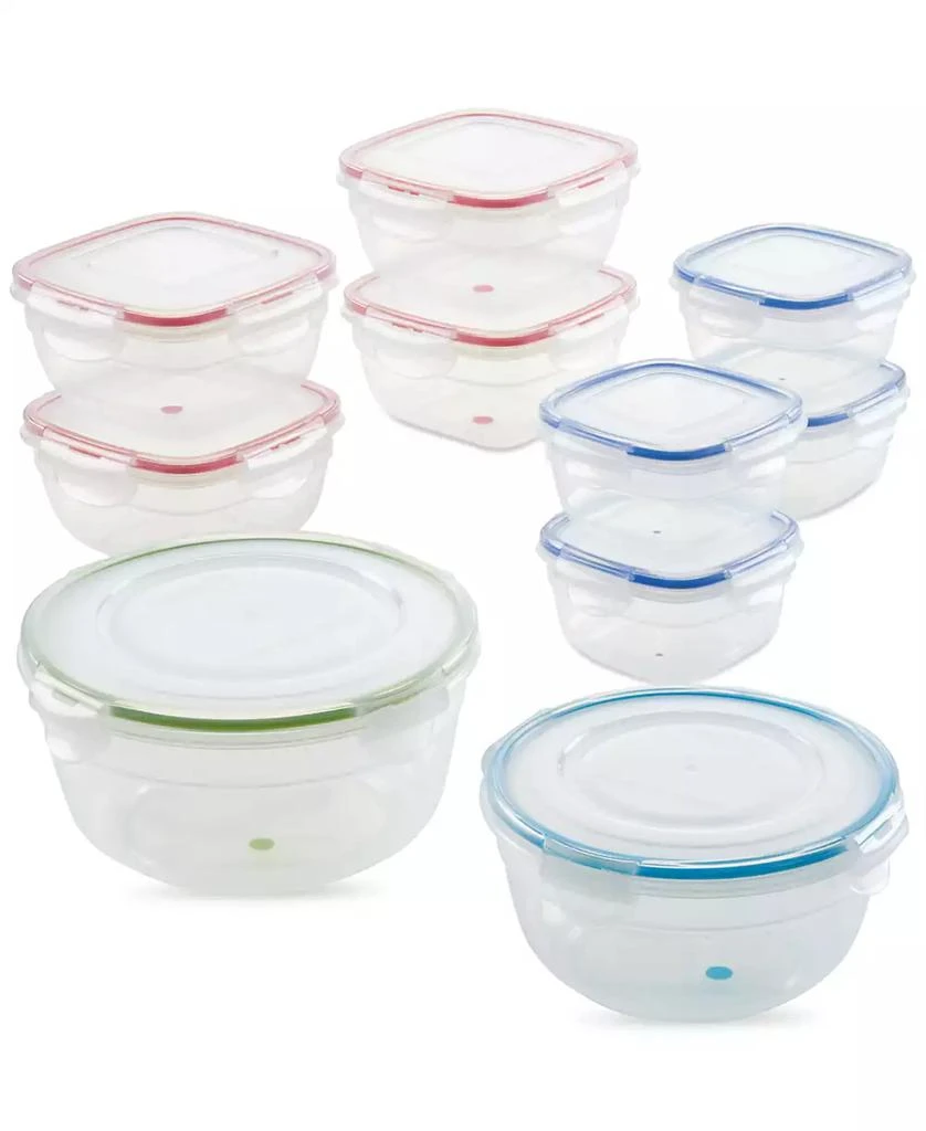 Lock & Lock Easy Essentials Color Mates 20-Pc. Food Storage Container Set 1
