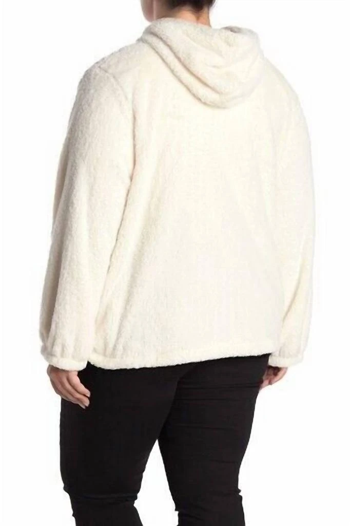 Bobeau Bobeau - Faux Fur Front Zip Ultra Plush Soft Hoodie 3