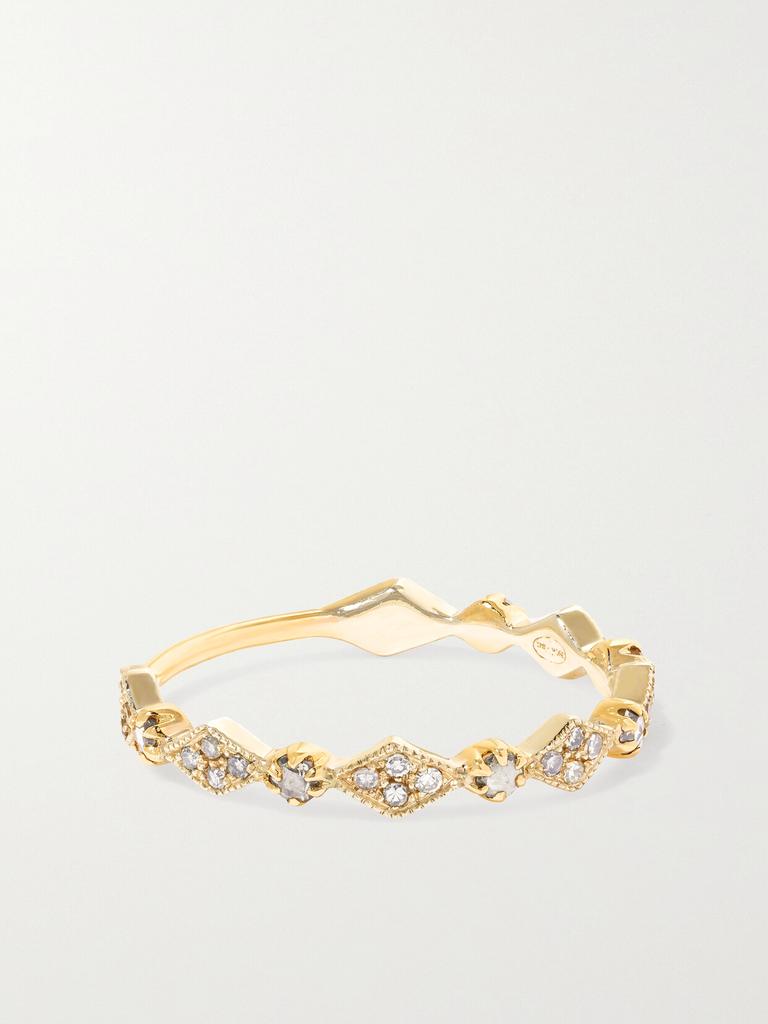 PASCALE MONVOISIN Ava N°1 9k 黄金、纯银、钻石戒指