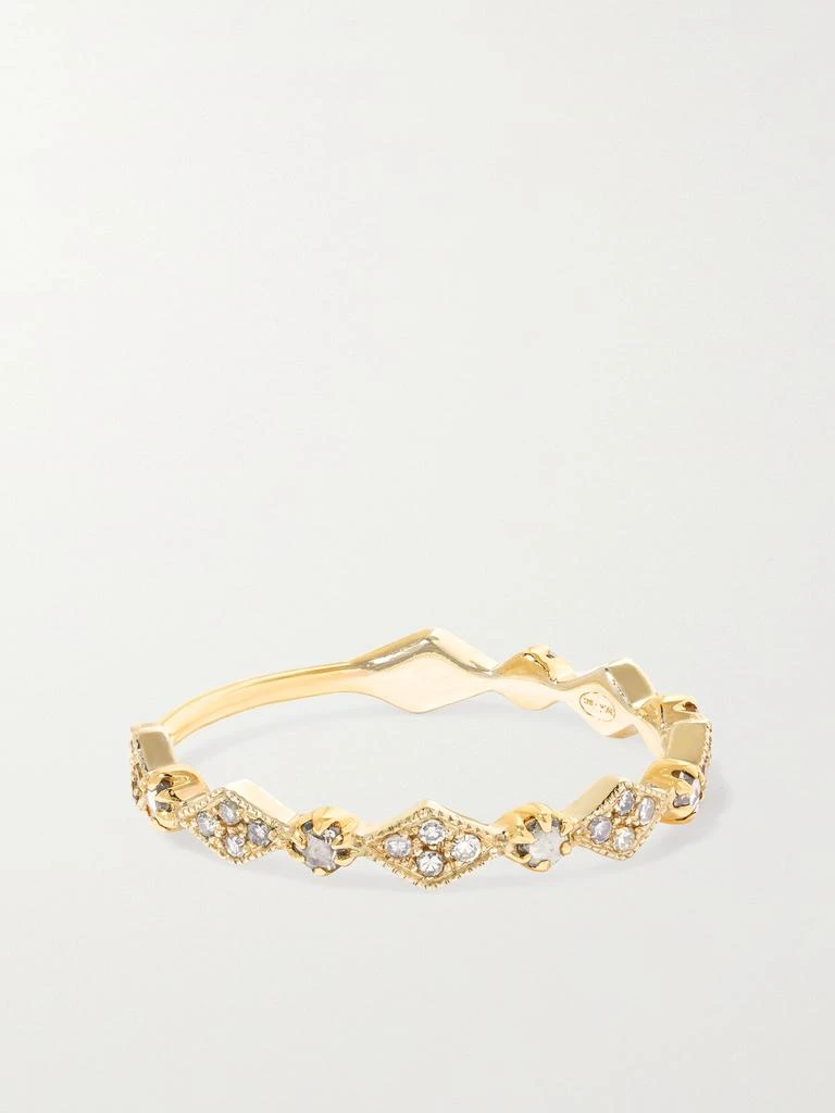 PASCALE MONVOISIN Ava N°1 9k 黄金、纯银、钻石戒指 1