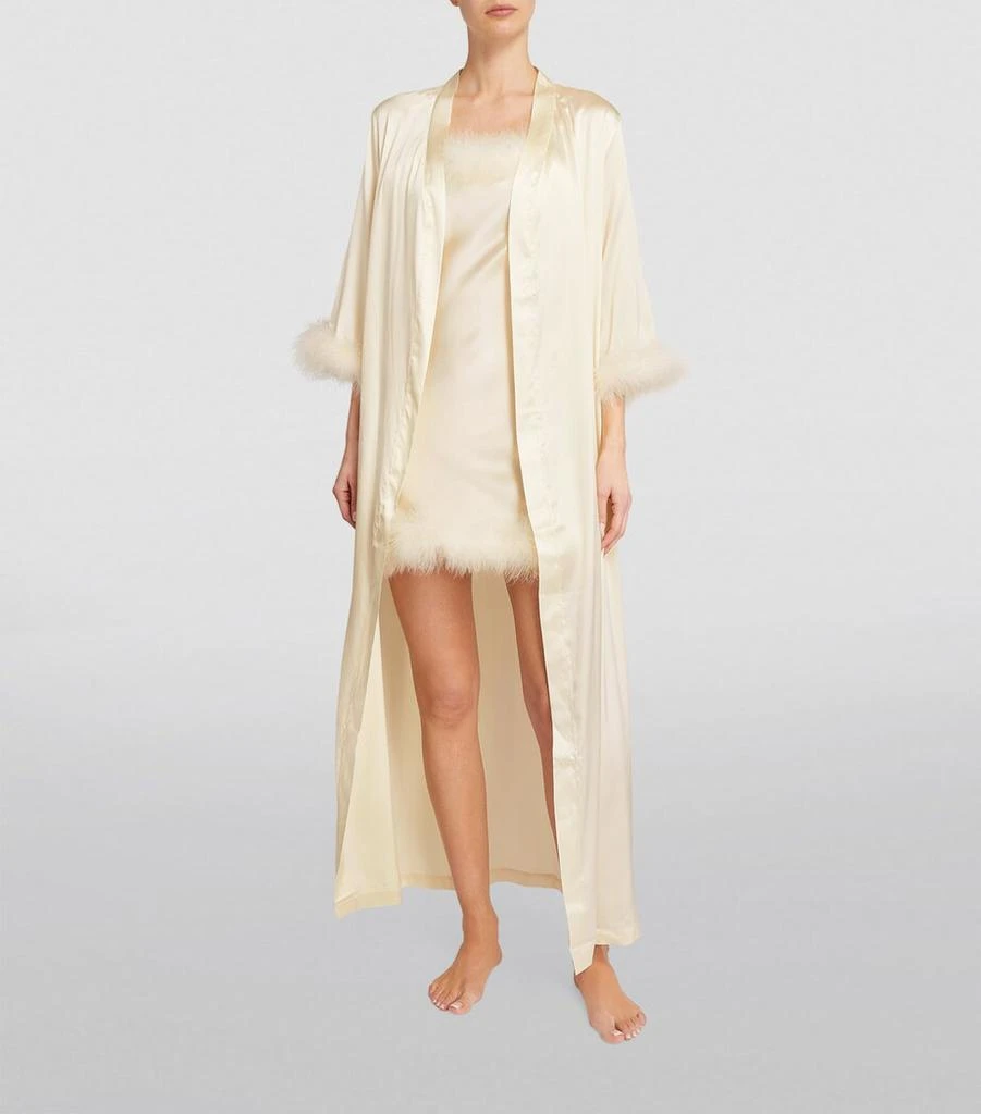 GILDA & PEARL Silk Celeste Long Robe 2