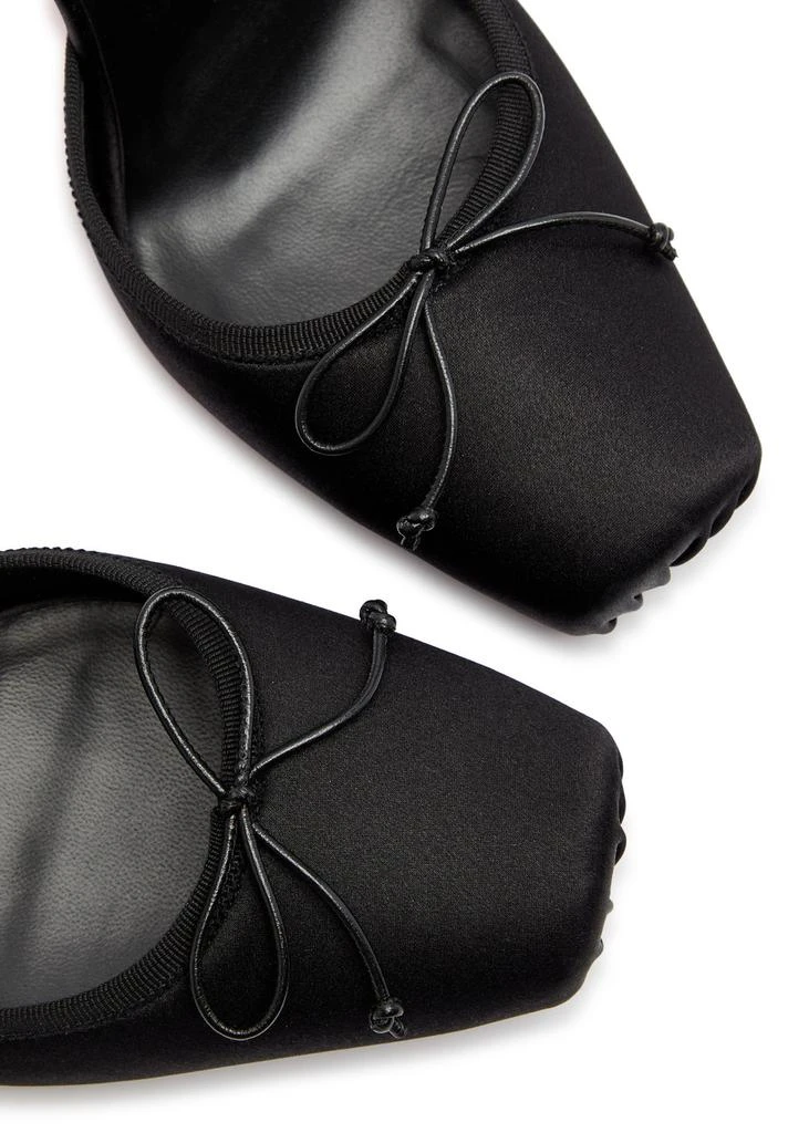 Christian Louboutin Cassia lace Up 100 satin pumps 4