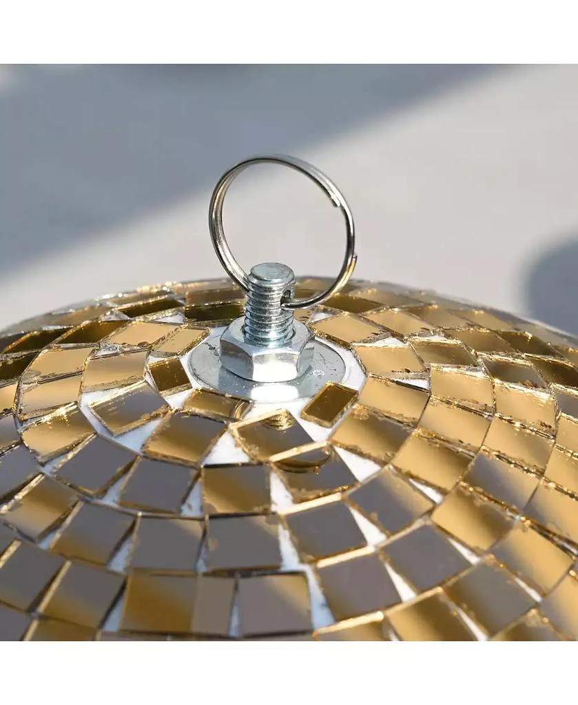 Yescom 12" Party Mirror Ball w/ 2 RGB Spotlights Rotating Motor Dance Club Event 2