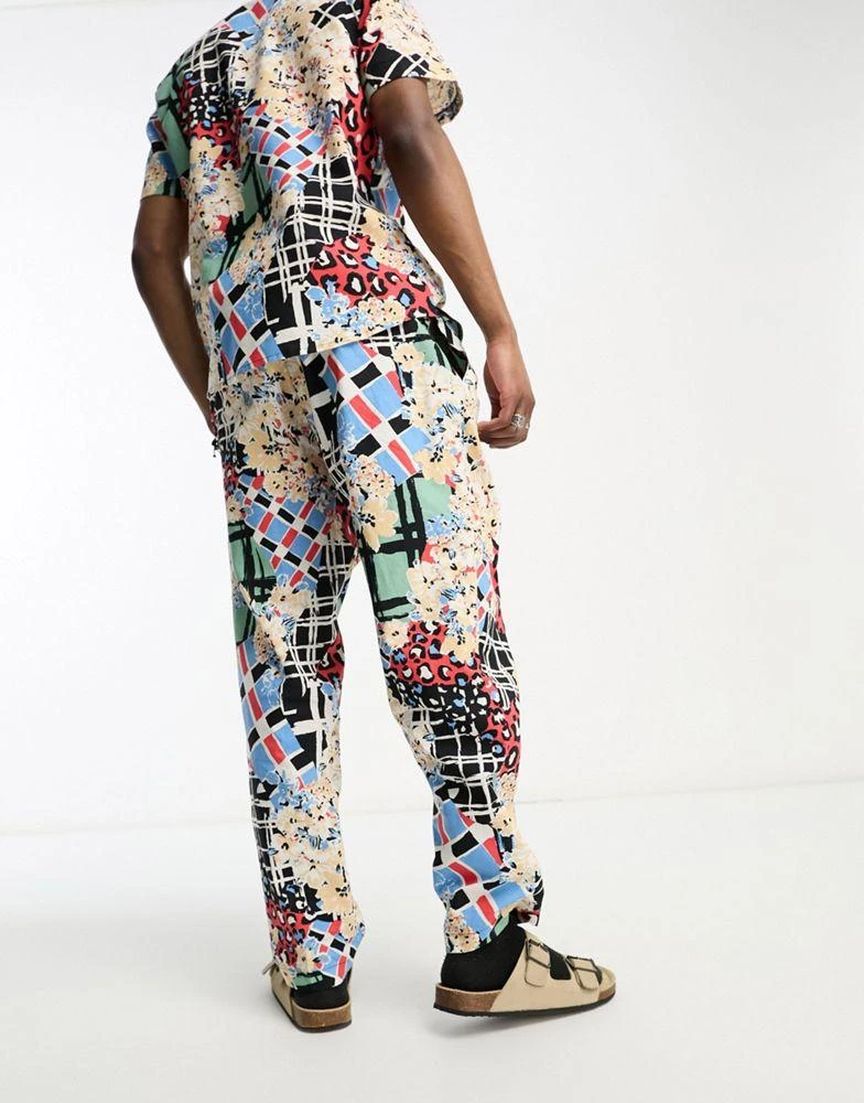 ASOS ASOS MADE IN KENYA tapered trouser in cut about graphic print 2