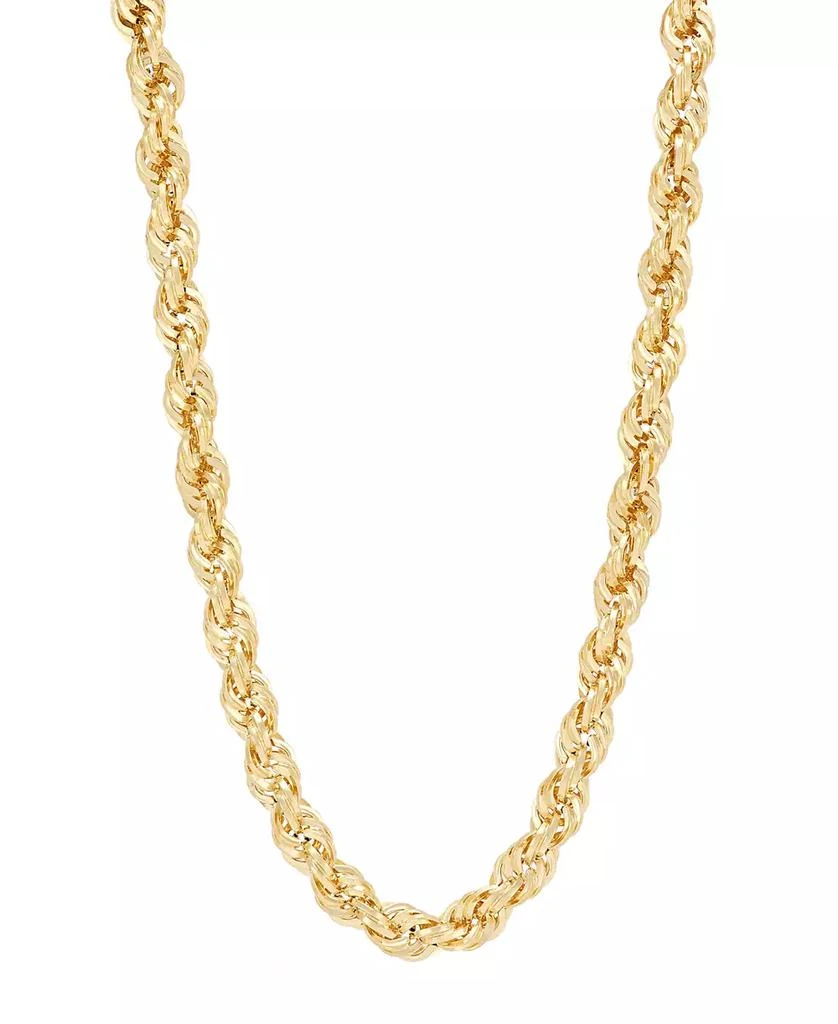 Macy's Hollow Rope Chain Necklace in 14k Yellow Gold