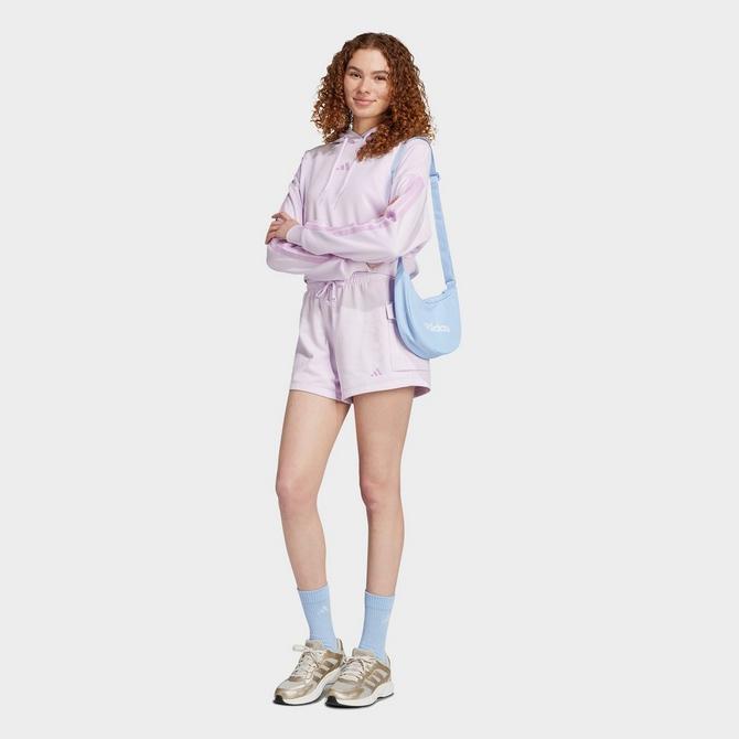 Adidas Women's adidas Essentials 3-Stripes French Terry Cropped Hoodie