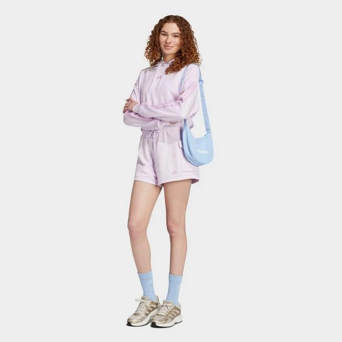 Adidas Women's adidas Essentials 3-Stripes French Terry Cropped Hoodie 2
