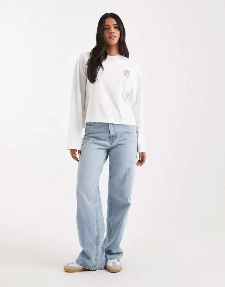 Miss Selfridge Miss Selfridge long sleeve skater tee with graphic 2