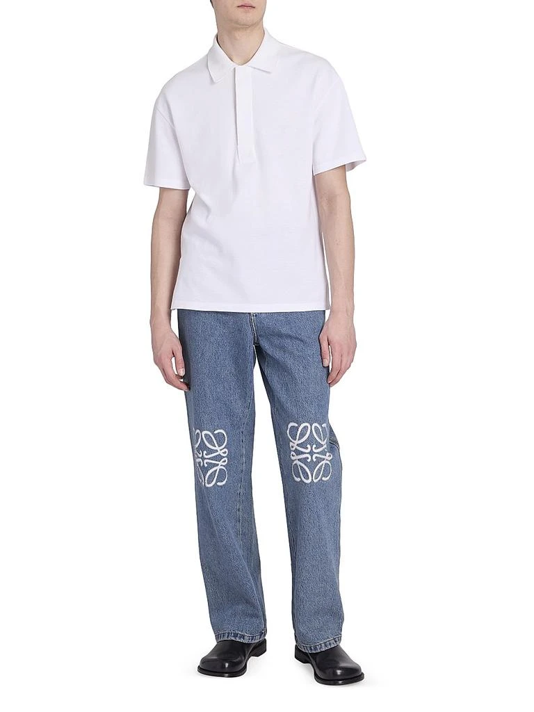 Loewe Anagram Logo-Embroidered Baggy Jeans 2