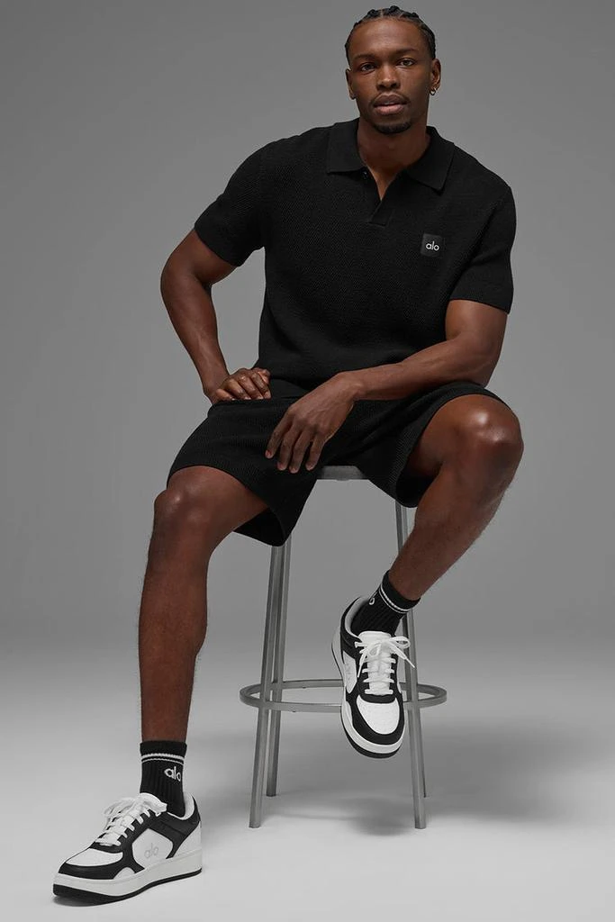 Alo Sports Club Sweater Knit Polo - Ivory 5