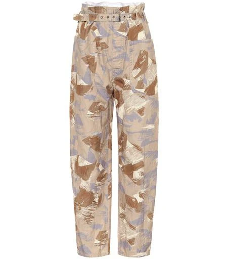 Isabel Marant Iona high-rise cotton-blend pants 1