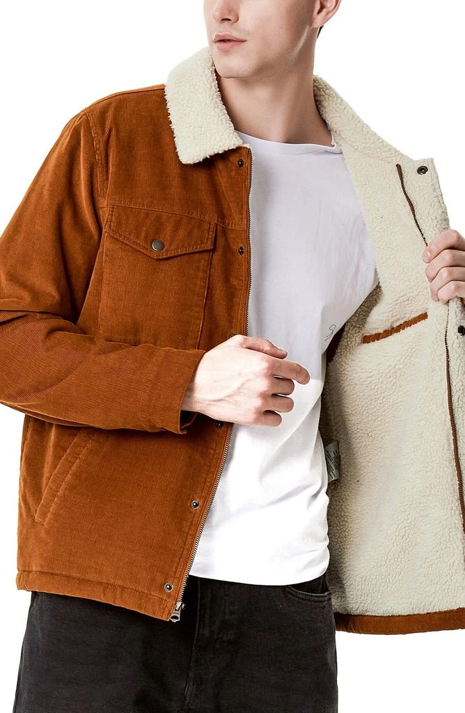 Levi's Corduroy Faux Shearling Lined Trucker Jacket 4