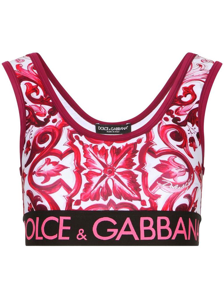 Dolce & Gabbana DOLCE & GABBANA - Maiolica Print Top