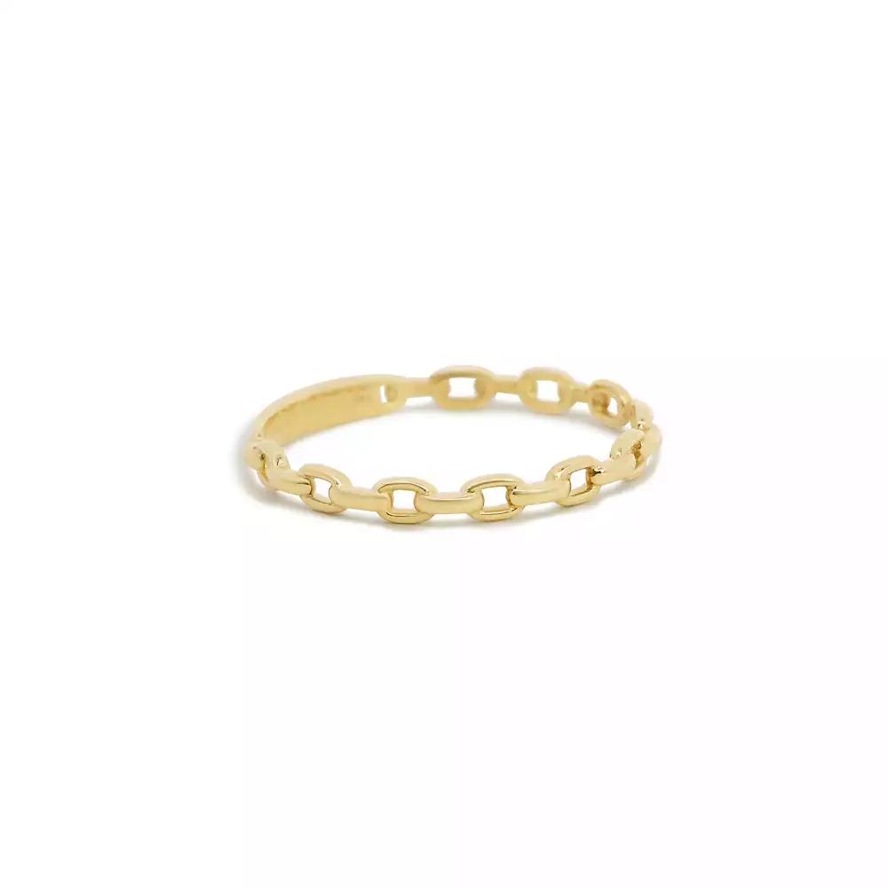 The Lovery Oval Link Ring 14K Yellow Gold