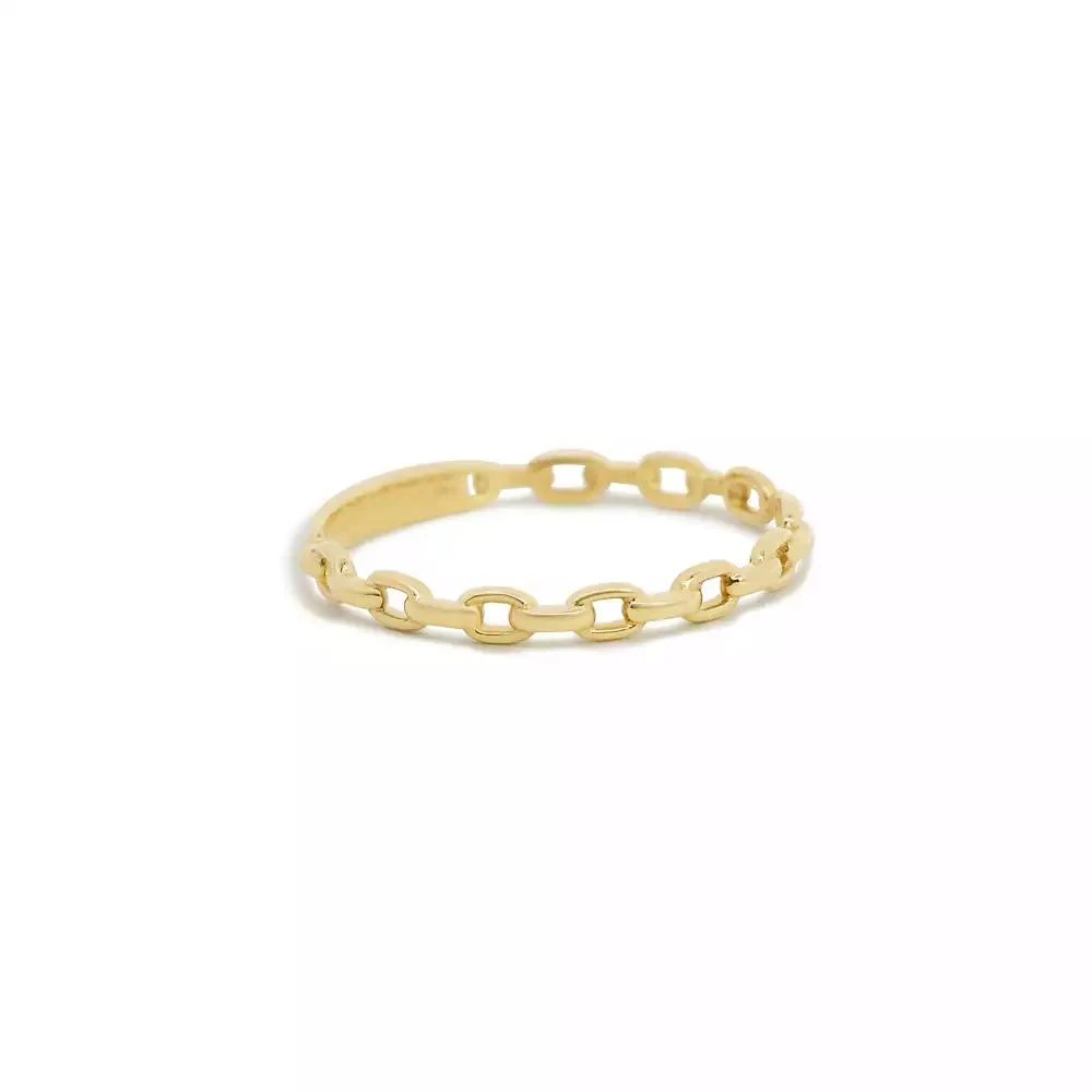 The Lovery Oval Link Ring 14K Yellow Gold 2