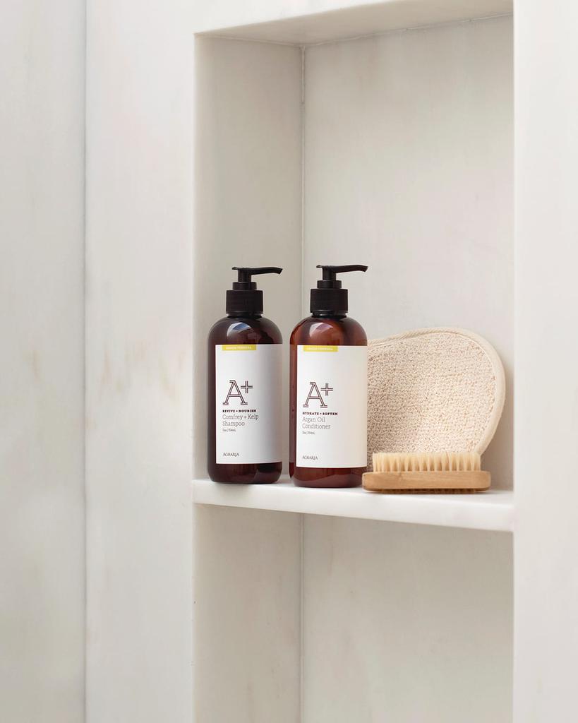 Agraria Lemon Verbena A+ Comfrey + Kelp Shampoo, 12 oz./ 354 mL